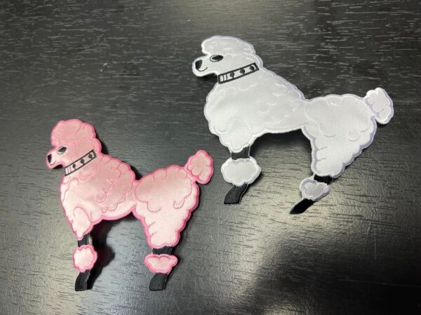 Variation #342646 of Poodle Iron On Patch - Image 2